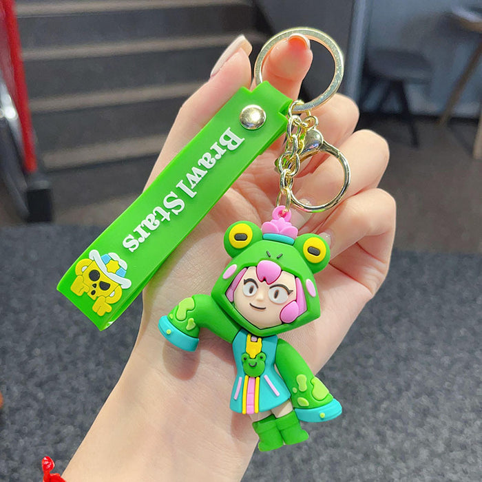 Wholesale bucket key chain cartoon doll car key chain