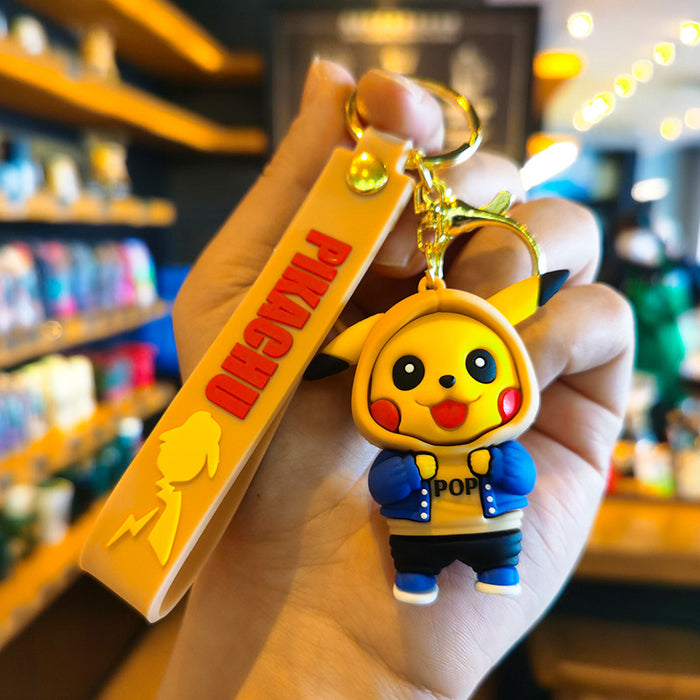 Wholesale Rubber Cartoon Doll Keychain JDC-KC-Tingm172