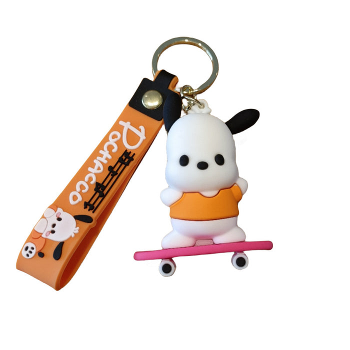 Wholesale Cute 3D Doll Silicone Keychain JDC-KC-MingT136