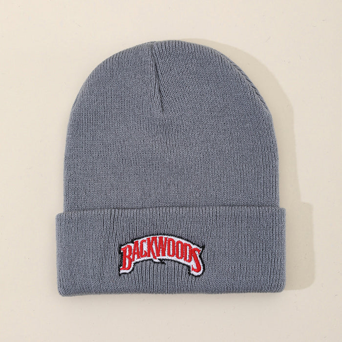 Wholesale Autumn and winter casual wool hat embroidered knitted hat