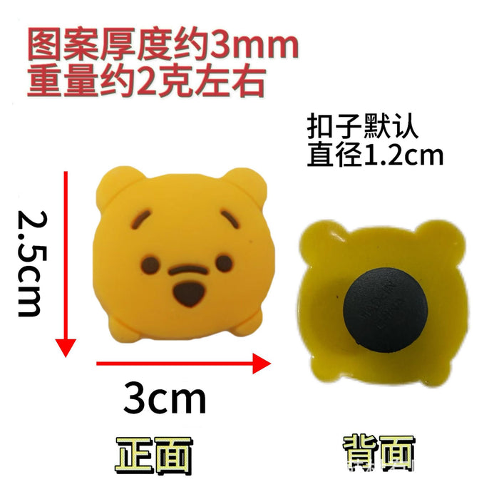 Wholesale Cartoon Cute Pet DIY Shoes Flower Shoes Button Hole Shoes Garden Shoes Accessories Button Decoration Button Shoe Flower Button Wholesale