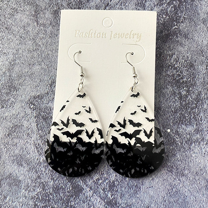 Wholesale Bat Acrylic Earrings Dark Style Jewelry Accessory