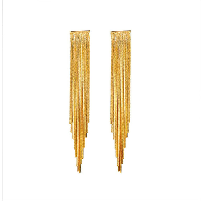 Wholesale Exaggerated hollow ear loops with geometric C-shaped ear clips