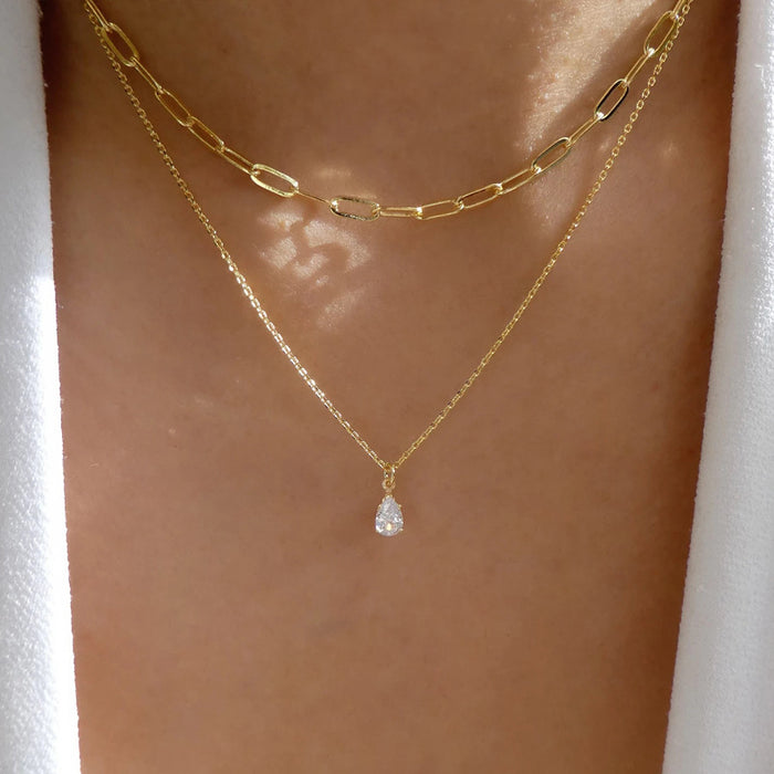 Wholesale Multi-Layer Sun Pendant Necklace Gold Alloy Trendy Fashion Accessory
