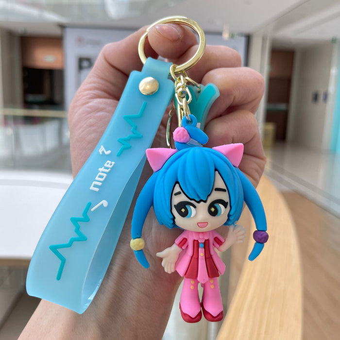 Wholesale Keychain cartoon pendant backpack ornament cute doll car keychain