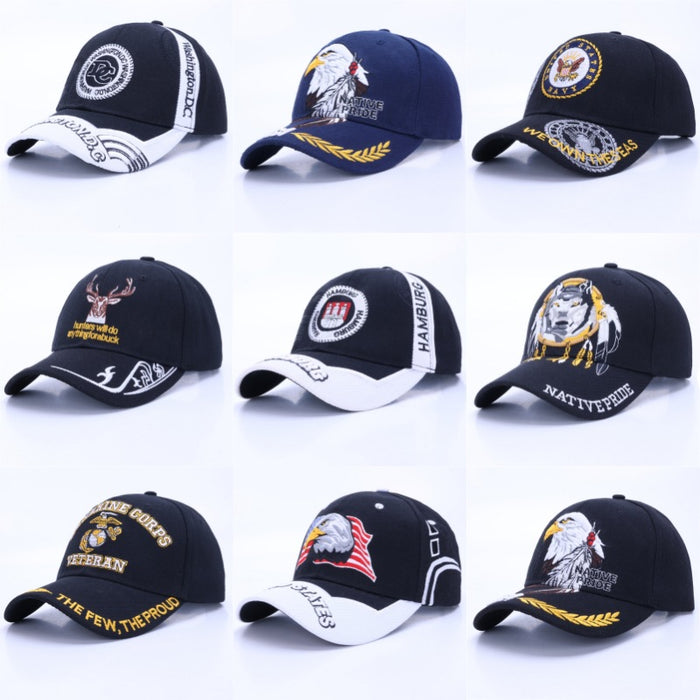 Wholesale Stylish Men S Embroidered Eagle Baseball Cap Sun Hat For Spring Autumn Casual Wear