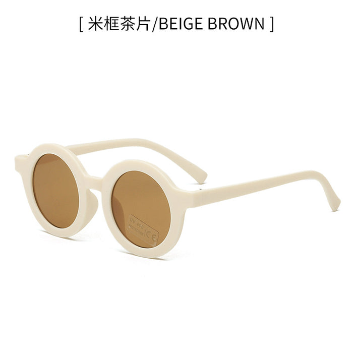 Wholesale Children's sunglasses, sunshade sunglasses, baby fashion, UV protection, cute cartoon round glasses