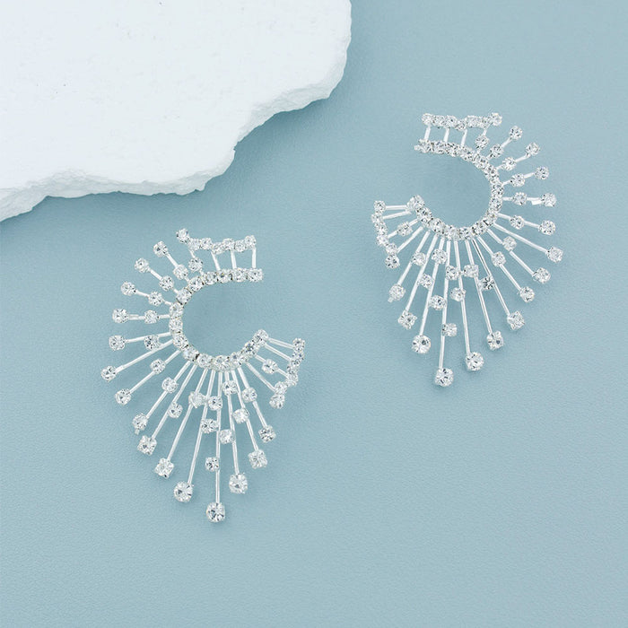 Wholesale Earrings new sparkling rhinestone earrings jewelry