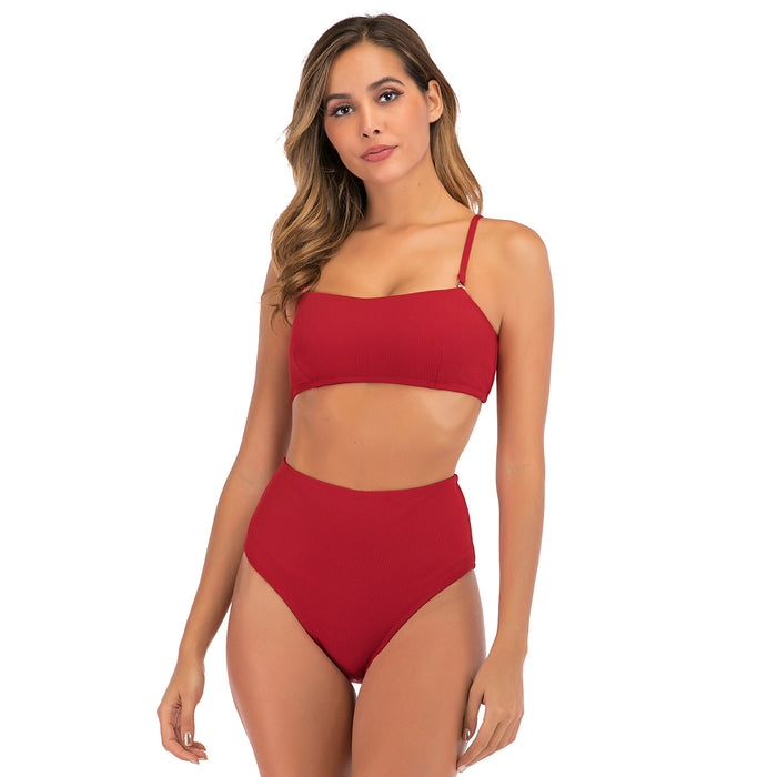 Wholesale Swimsuit Split Swimsuit Sexy Bikini High Waist Swimsuit Swimsuit