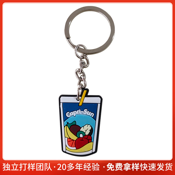 Wholesale Creative Snack Series PVC Keychain Pendant Bag Keychain Pendant