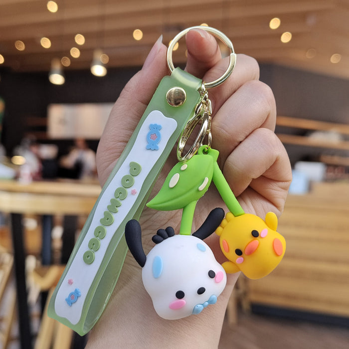 Wholesale Cartoon Silicone Doll Keychain JDC-KC-ZhuoRan023