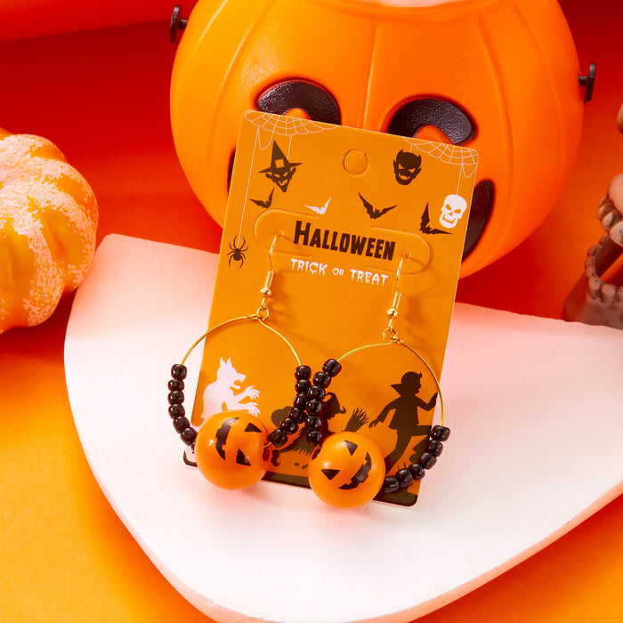 Wholesale Girls'  Gifts  Earrings Pumpkin Ghost Earrings