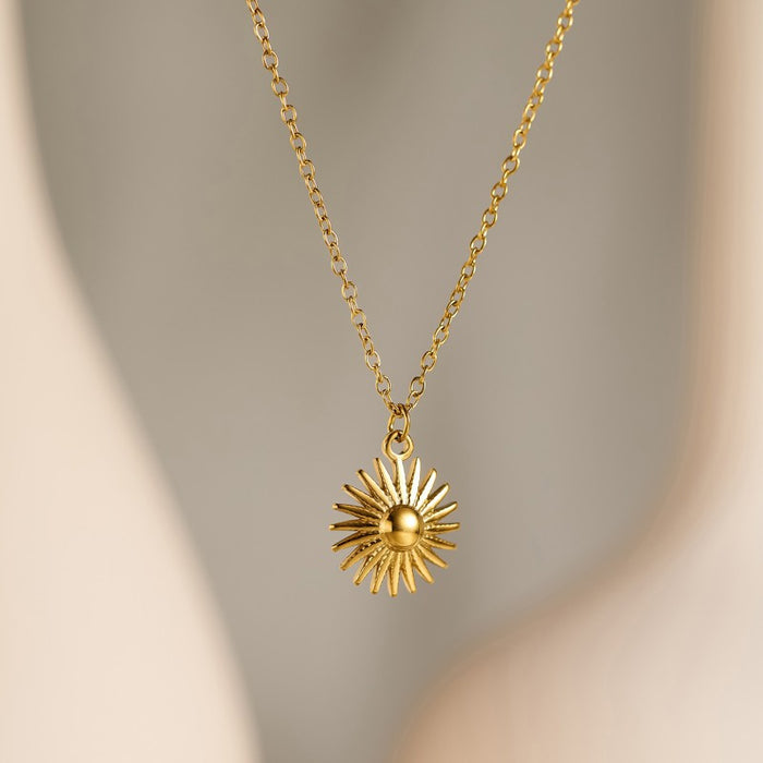 Wholesale Stainless Steel Gold Plated Clavicle Heart Necklace