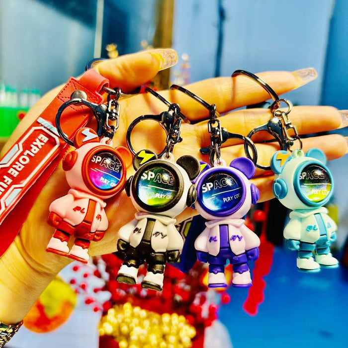 Wholesale New Keychain Space Man Cartoon Pendant Doll Car Keychain Pendant Small Gift