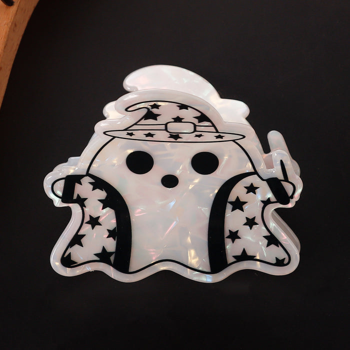 Wholesale  Pumpkin Ghost Laser Effect Printed Clip Shark Clip Hair Accessory