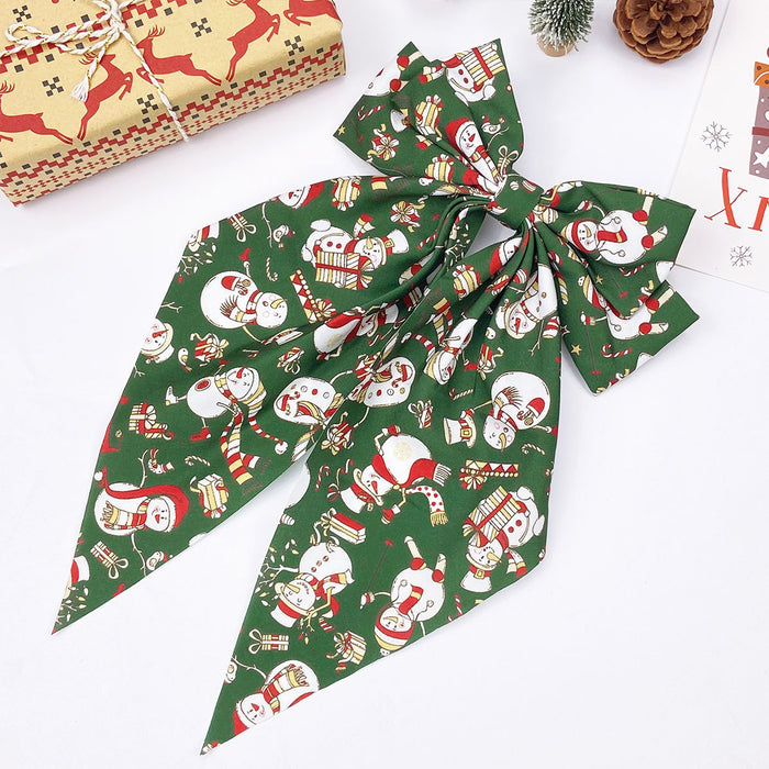 Wholesale Colorful print  Christmas headwear Hair Clips