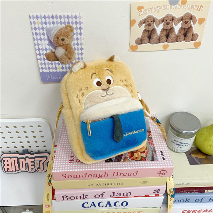 Wholesale Backpack Plush Bag Cartoon Doll Children' s Crossbody Bag