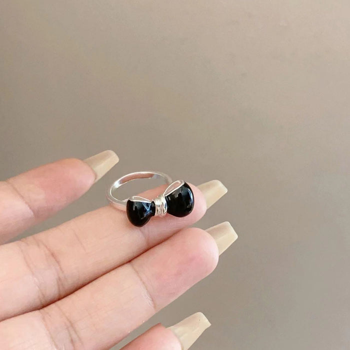 Wholesale Green butterfly open ring niche versatile ring