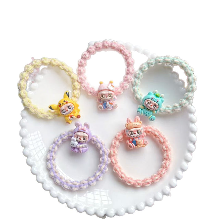 Wholesale Plush Hair Band Colorful Braided Hair Rope Student Gift Hair Accessories