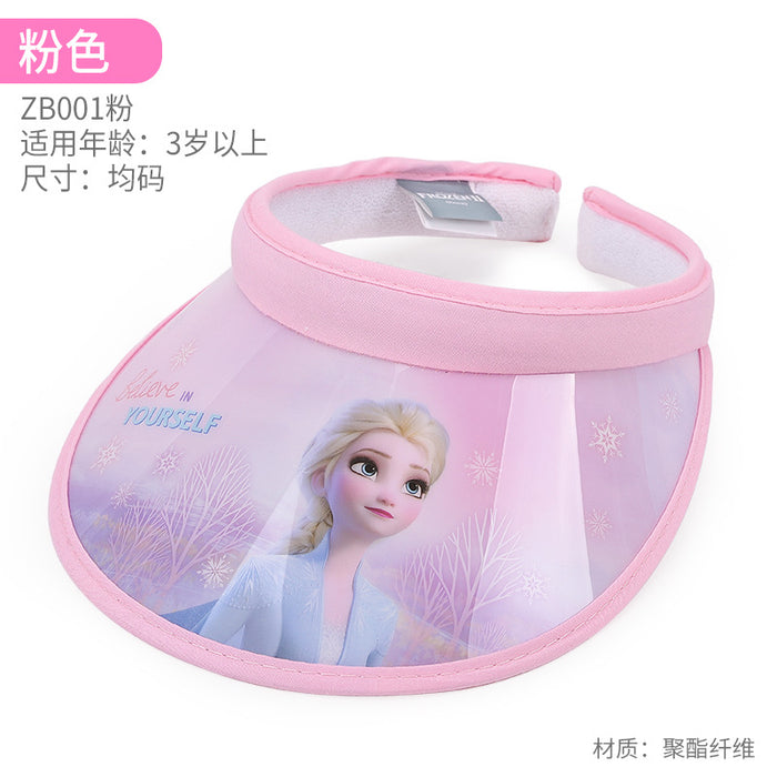 Wholesale Children's sun hat, sunshade, sun protection, empty top beach hat, PVC