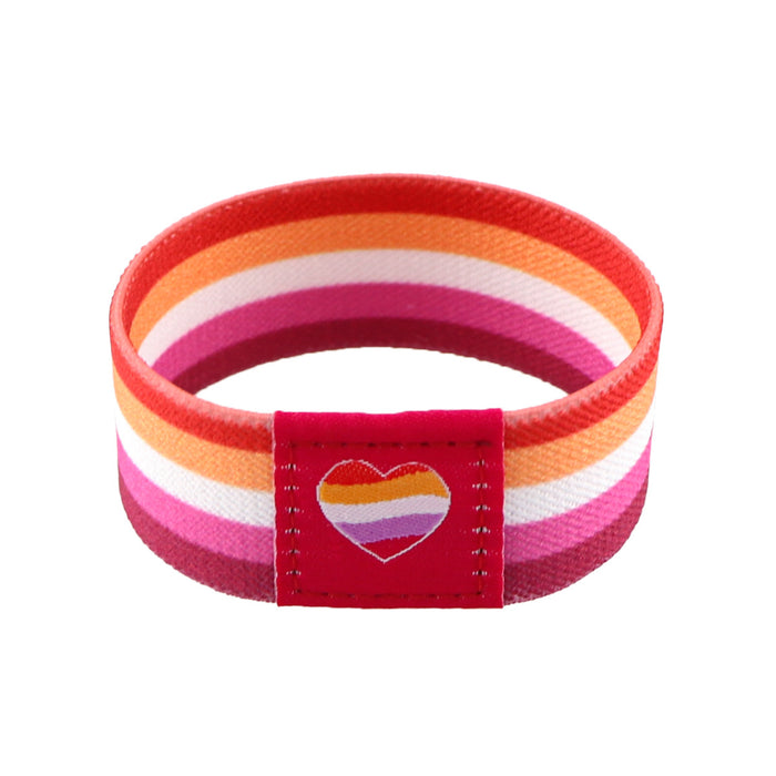 Wholesale 10pcs Selling Rainbow Sports Elastic Wristband Washable Elastic Bracelet