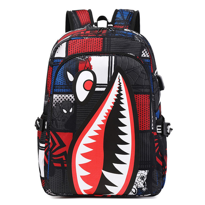 Wholesale Shark Personalized Pattern Printing Backpack Bags
