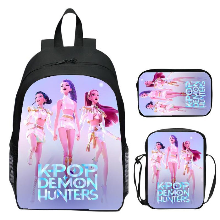 Wholesale K-Pop Three-Piece Suit Primary and Secondary School Student School Bag Customized Backpack