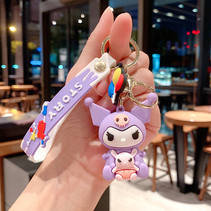 Wholesale Cartoon Silicone Doll Keychain JDC-KC-MingT043