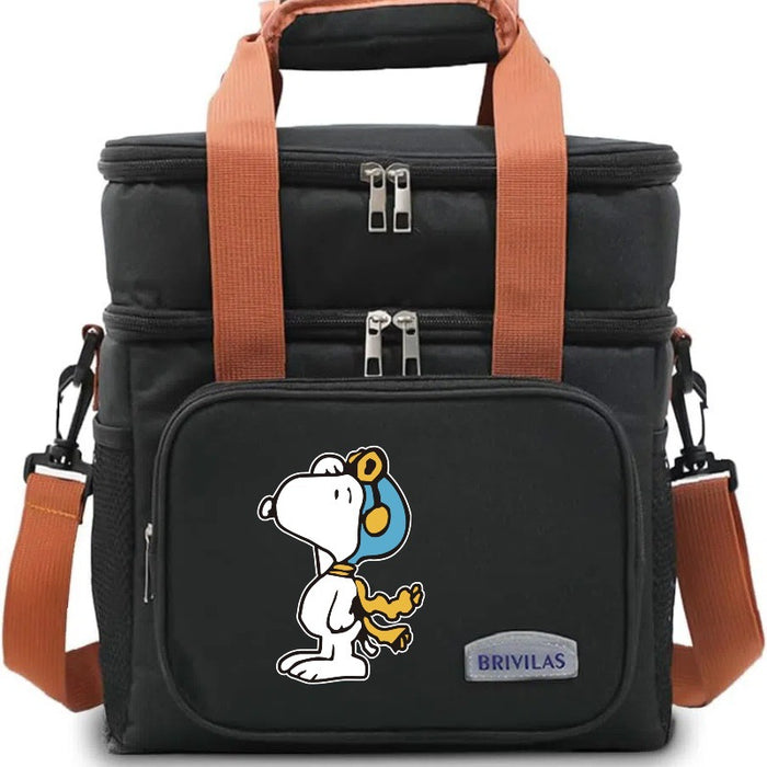 Wholesale Cartoon Cute Double-Layer Lunch Bag Insulated Pouch Handbags