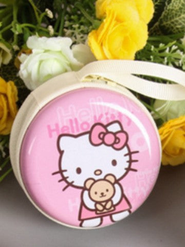 Wholesale Cute Cartoon Cat Printed PU Coin Purse Earphone Case Stylish Bag Charm Boutique Gift