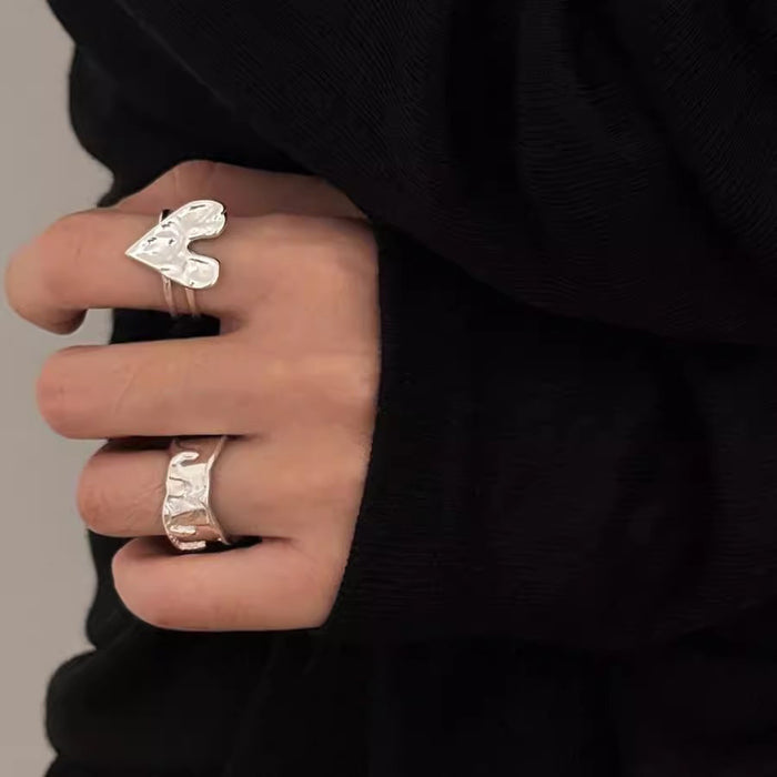 Wholesale Love ring, personalized index finger ring, simple, high-end and versatile