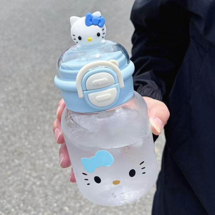 Wholesale Fashion Cute Double Spout Plastic Cup Portable Dorm Drinkware For Girls