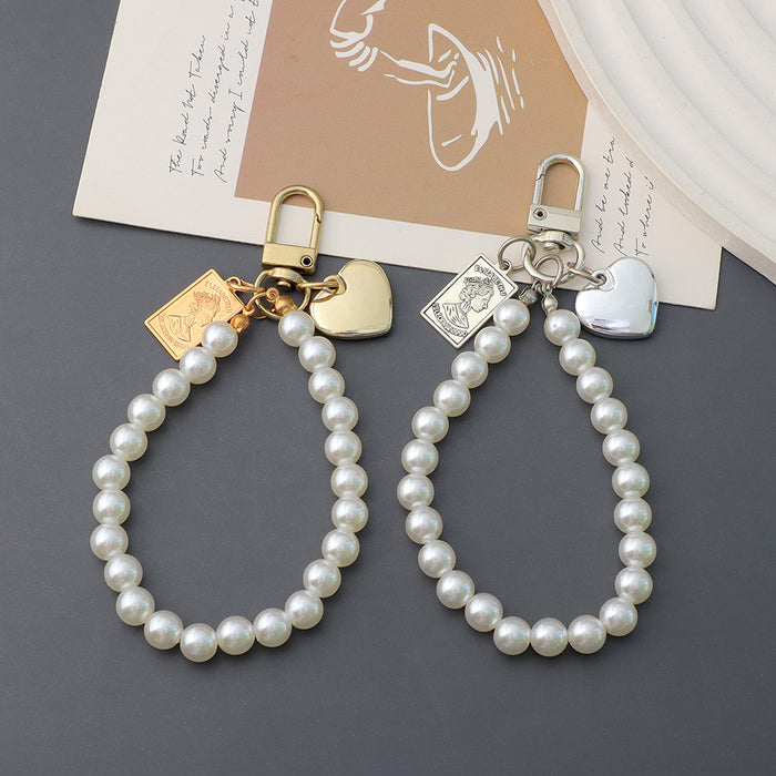 Wholesale Vintage Square Figure Love Pendant Mobile Phone Lanyard Small