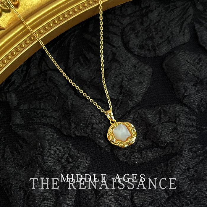 Wholesale Shell necklace, butterfly collarbone chain, vintage high-end accessory