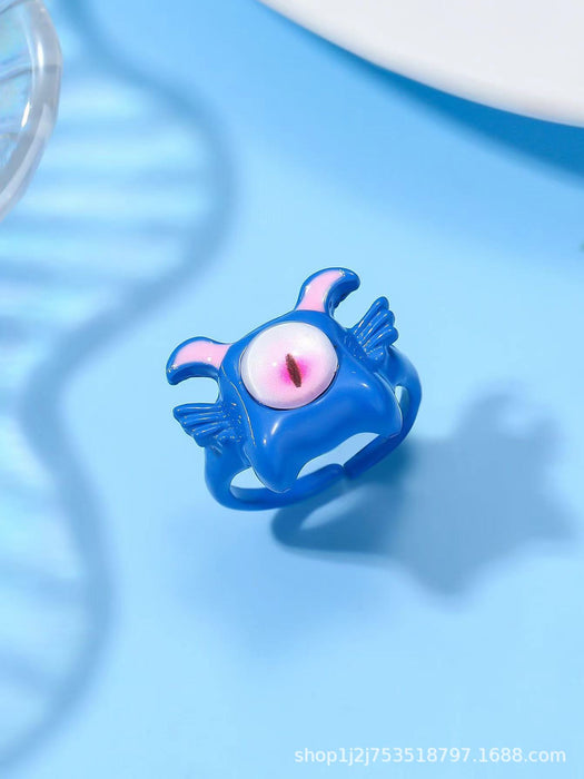 Wholesale Cartoon, playful, niche, personalized, ring, couple