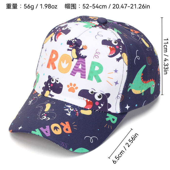 Wholesale Trendy Dinosaur Print Children' s Baseball Cap Summer Sun Protection Hat