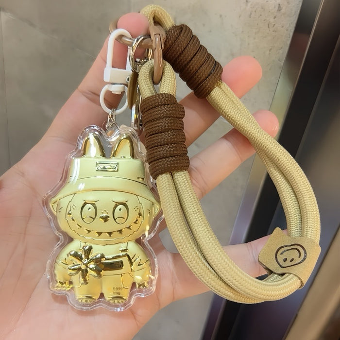 Wholesale Gold-colored cute cartoon keychain