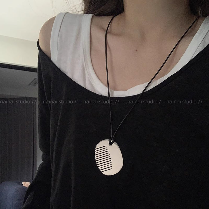 Wholesale silver Comb Pendant Necklace Long Neck Accessories Comb