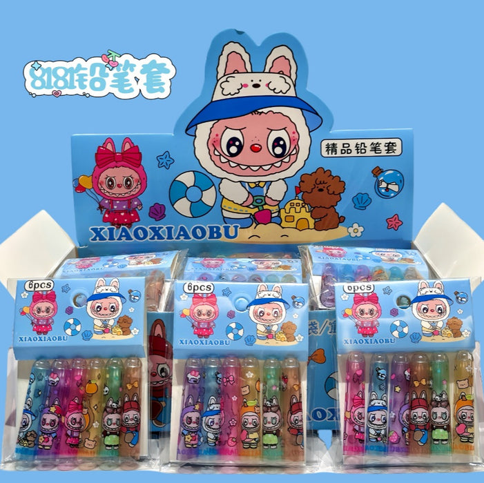Wholesale 6pcs/set Cute Transparent Pencil Cap Protectors
