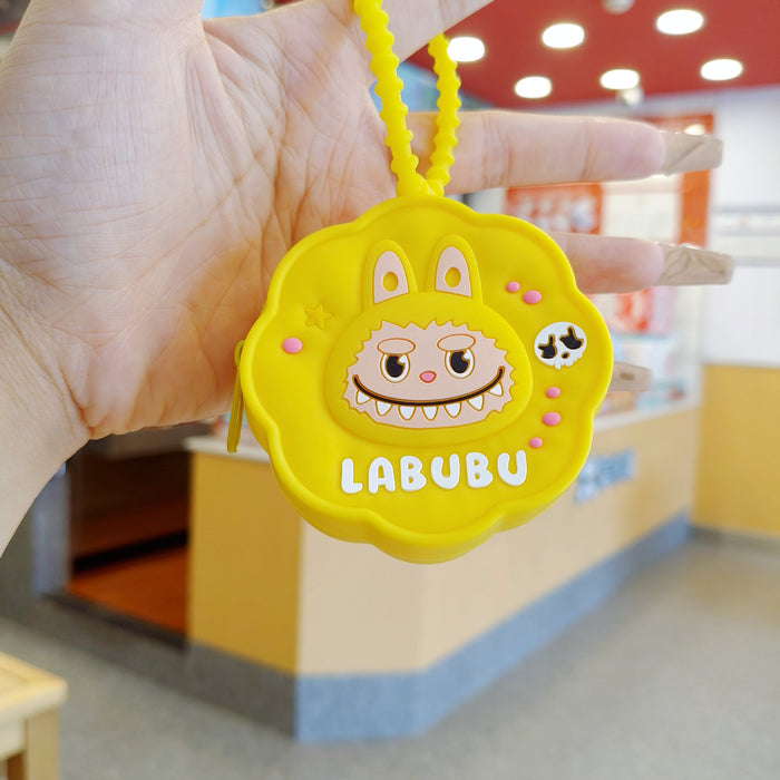 Wholesale Plush Silicone Coin Purse Keychain Coin Bag Pendant