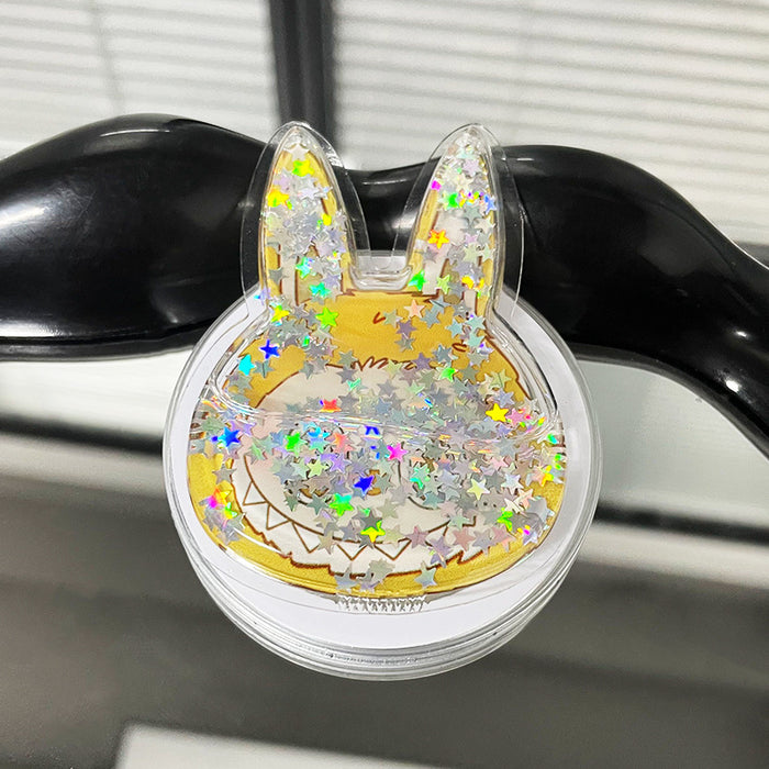 Wholesale Creative Flowing Sand Soft Pack Cartoon Phone Stand