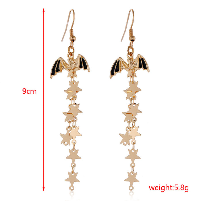 Wholesale Halloween Series Skull Spider Pumpkin Alloy Earrings JDC-ES-HengX006