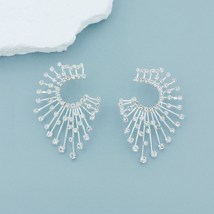 Wholesale Earrings new sparkling rhinestone earrings jewelry