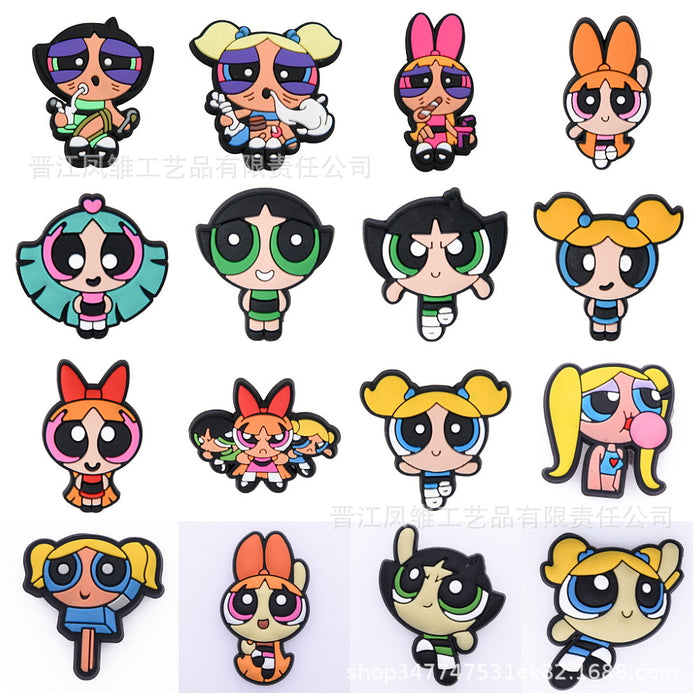 Wholesale 50pcs Cute cartoon Shoes Charms