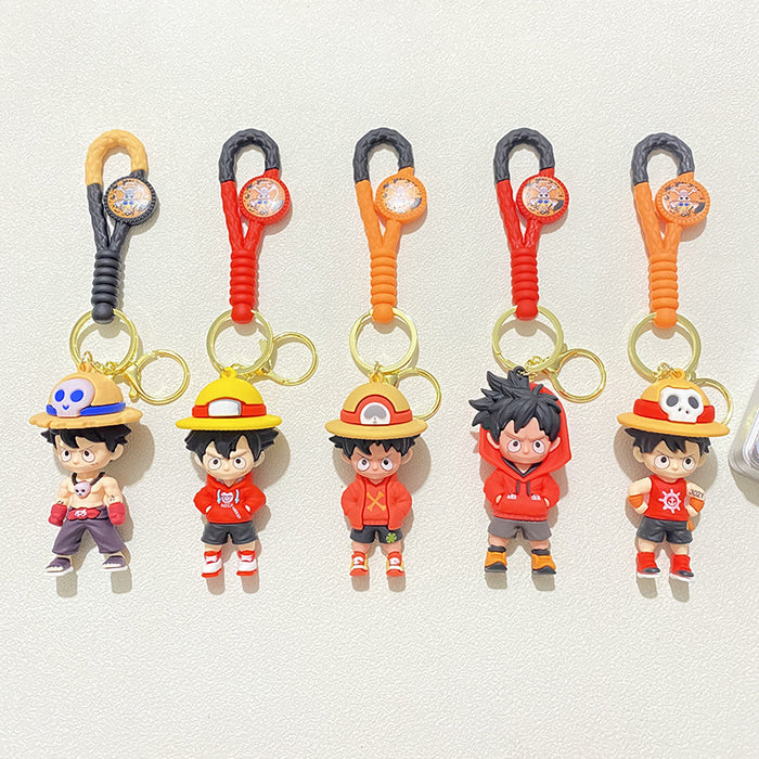 Wholesale Dress-up Woven Cartoon Key Chain Doll Key Chain Accompanying Gift Pendant Small Jewelry