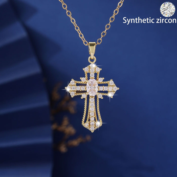 Wholesale Cross Series Copper Pendant Necklace