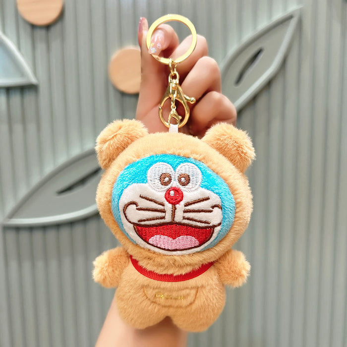 Wholesale Plush Cartoon Cat Doll Keychain JDC-KC-JuJi025