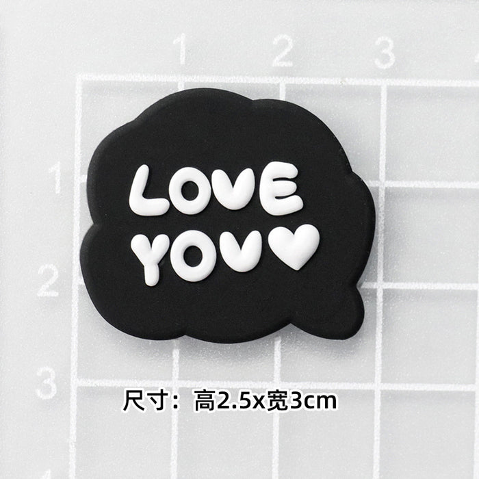 Wholesale 10pcs Soft rubber briquette elf silicone patch slippers buckle headset phone case airbag bracket refrigerator sticker accessories