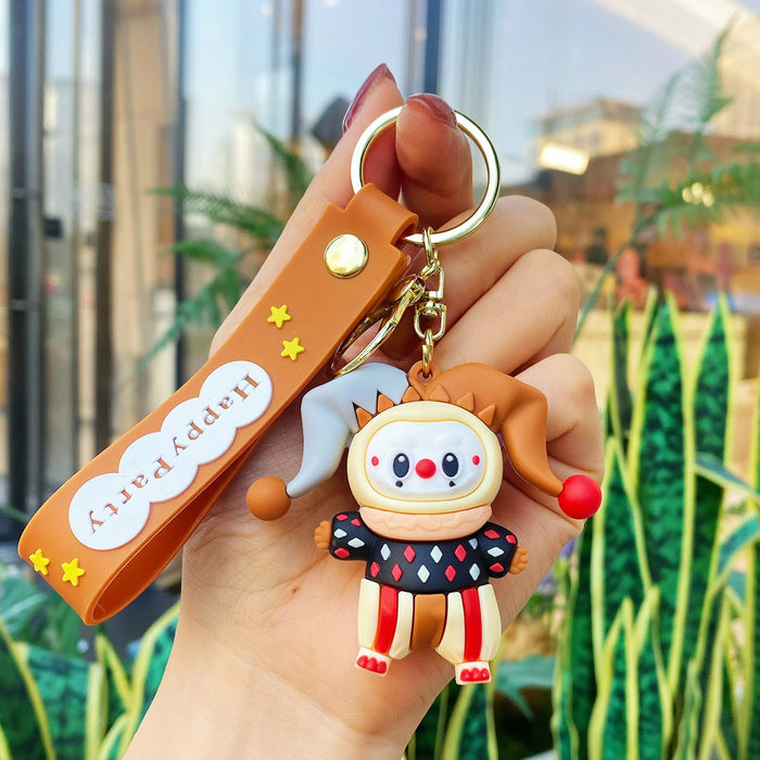 Wholesale 10 PCS Colorful silicone cute cartoon keychains