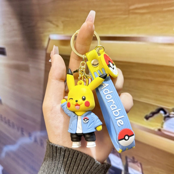 Wholesale Pokémon Cartoon Pokémon Pikachu Keychain JDC-KC-HanC001